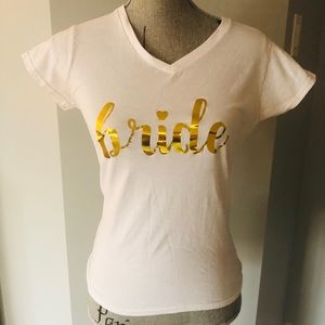 Bride 👰 to be tees 2/30$ sz Med
